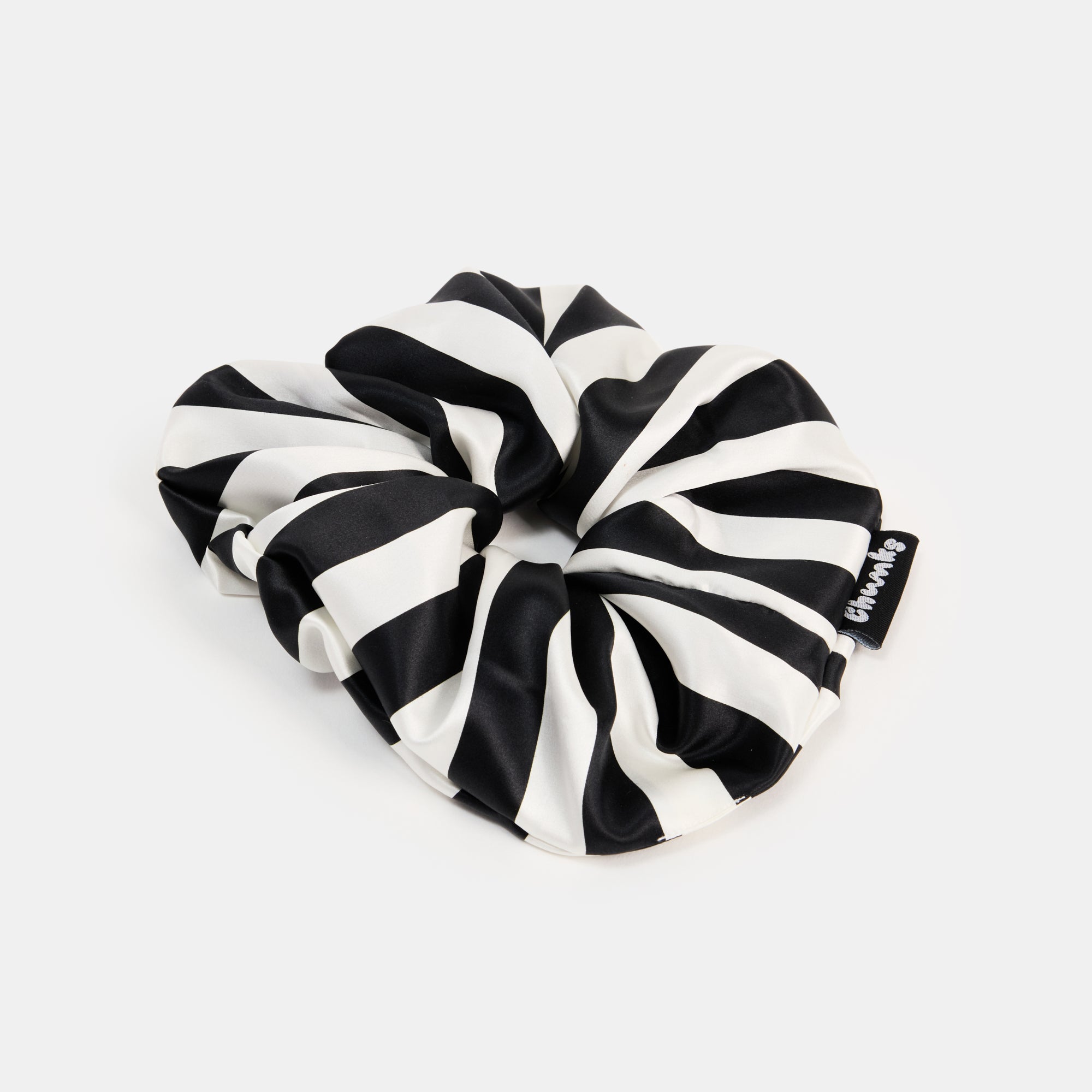 Silk Scrunchie in Large Stripes – Shop Chunks